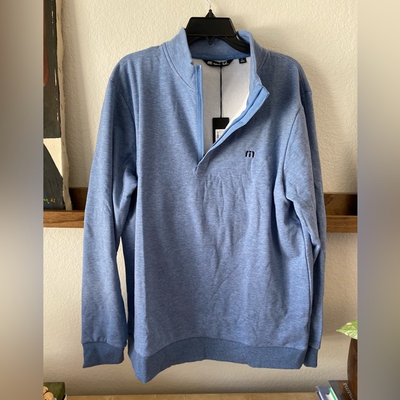 Travis Mathew Other - Travis Mathew Blue Cloud Quarter Zip NWT SZ L